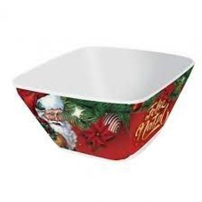 17853 MELAMINA NATAL SALADEIRA QUADRADA 15CM 17853 MELAMINA NATAL SALADEIRA QUADRADA 15CM