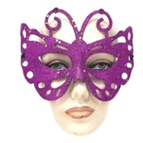 904211 MASCARA BORBOLETA GLITTER SORTIDAS