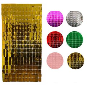 904347 CORTINA METALIZADA SHIMMER WALL DOURADA  2X1M