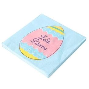 GP33201 GUARDANAPO FOLHA DUPLA FELIZ PASCOA 32X32CM