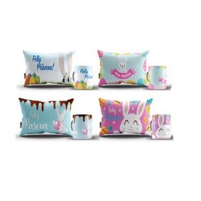0048B-K  ALMOFADA PP 28X19CM C/CANECA ESTAMPAS SORTIDAS