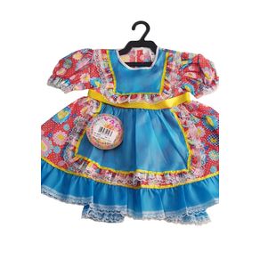 000018 VESTIDO JUNINO BEBE CORES SORTIDAS P