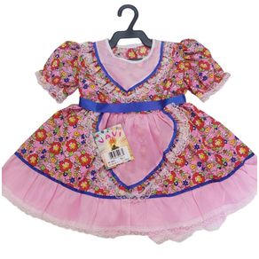 00013 VESTIDO JUNINO BEBE P (ESTAMPAS SORTIDAS)