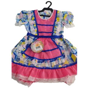 129 VESTIDO JUNINO BEBE M (ESTAMPAS SORTIDAS)