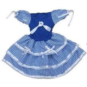 XAZUL-P VESTIDO INFANTIL JUNINO P