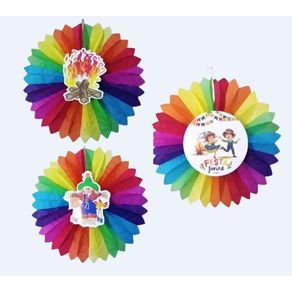 14507 LEQUE PARA FESTA JUNINA COLMEIA 30CM