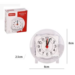 WX13602 RELOGIO DE MESA PP TRANSPARENTE 8CM