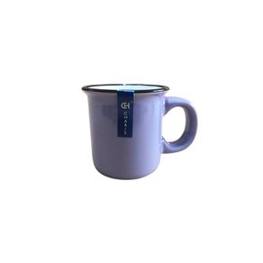 WX12039 CANECA CERAMICA ORCHID RETRO LILAS E BRANCO 95ML