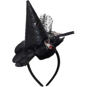 906366 TIARA LUXO BRUXA HALLOWEEN