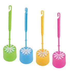 GU5171 ESCOVA LAVA SANITARIO CABO PLASTICO COM SUPORTE