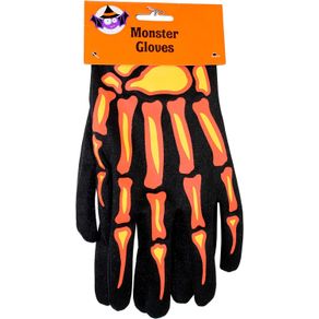 909341 LUVA HALLOWEEN ESQUELETO