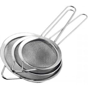 GU5131 KIT PENEIRA INOX 3 PECAS 7,8 E 10CM