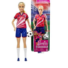 HCN17 BB BONECA BARBIE JOGADORA DE FUTEBOL