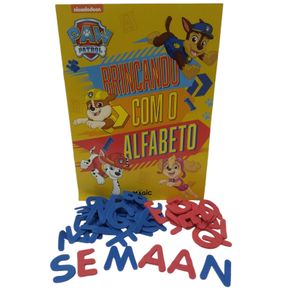 580206 LIVRO ALFABETO EVA 63 PCS PATRULHA CANINA