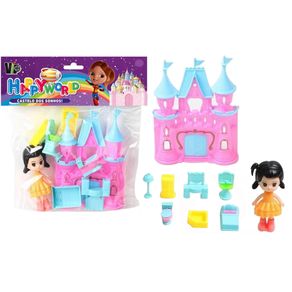 VB1135 KIT COM CASTELO E BONECA