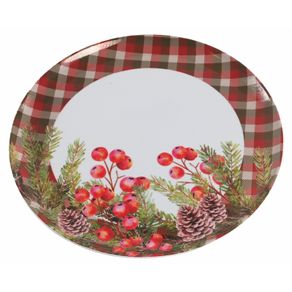 27418 MELAMINE NATAL PRATO REFEIÇÃO 28CM