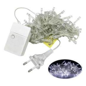 89067 PISCA C/50 LEDS BRANCO FIO TRANSPARENTE 5MTS 220V
