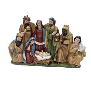 21343 PRESEPIO POLIRES BASE/8FIG 38X8X21CM