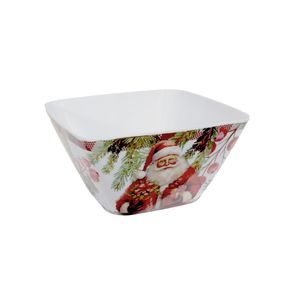 27426 MELAMINE NATAL SALADEIRA QUADRADA 15CM