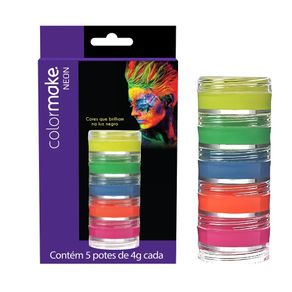 8 TINTA CREMOSA FLUORESCENTE 5 CORES