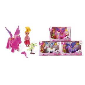 PI3863 REINO ENCANTADO - BONECA E PEGASUS C/ FUNCAO