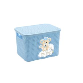 BM2092 CAIXA RATTAN 3,5 L AZUL BM2092 CAIXA RATTAN 3,5 L AZUL