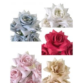 07969 BUQUE DE ROSAS DIAMANTES X5 39CM