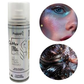 9618-HW SPRAY GLITTER P/CABELO E CORPO  HOLOGRAFICO 150ML
