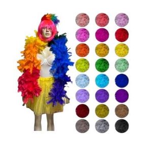 ESTOLAS DE PENAS CORES SORTIDAS 20CMX150CM