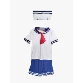 MARBC-GG FANTASIA INFANTIL MARINHEIRO BRANCO MARBC-GG FANTASIA INFANTIL MARINHEIRO BRANCO