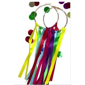 Q23270 BRINCO ARGOLA C/FITA COLORIDAS