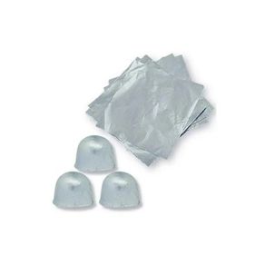 0221001 ALUMINIO PRATA PARA OVO DE PASCOA 100GR 17X13CM C/50