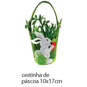 BF2714 CESTINHA DE PASCOA 10X17CM