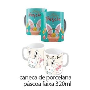 CANECA PORCELANA PASCOA 300ML CANECA PORCELANA PASCOA 300ML