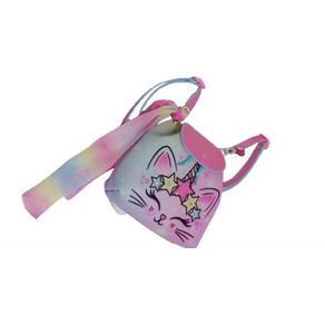 MM4925 MINI MOCHILA GATINHA COM COROA ESTRELA