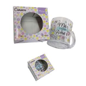 FBC01046 CANECA VIDRO MAE SINONIMO DE AMOR 320ML