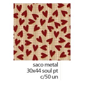 99061304 SACO METAL 30X44 SOUL PT C/50 UN
