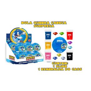 3939 GELELE BOLA QUEBRA-CABEÇA SONIC SURPRESA
