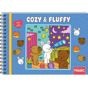 84716 COZY AND FLUFFY BLUISH LIVRO DE COLORIR