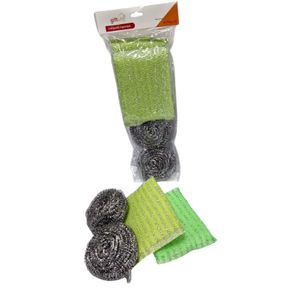 GU5287 CONJUNTO ESPONJA C/04 PEÇAS