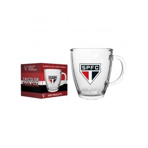 111136 CANECA DE VIDRO CONICA SAO PAULO 380 ML-LICENCIADA