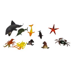 SUPER-22035 BRINQUEDO EM PLÁSTICO KIT ANIMAIS MARINHOS