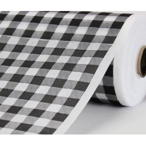PRD00085 TNT ESTAMPADO XADREZ PRETO 1,40 M X 25 M