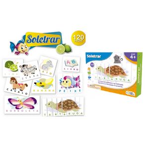2897 JOGO BRINCAR DE APRENDER SOLETRAR 120PCS