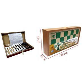2907 JOGO XADREZ ESCOLAR EM MADEIRA 2907 JOGO XADREZ ESCOLAR EM MADEIRA