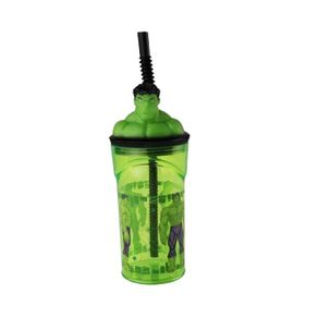 29498 COPO 3D C/ CANUDO HULK 360ML