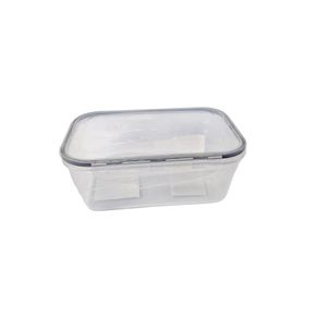 8101PT POTE HERMETICO RETANGULAR 1000ML - PRETO