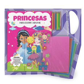 81272 PRINCESAS - LAPIS DE COR COM ADESIVOS