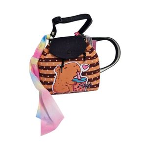 MM5063 MINI MOCHILA CAPIVARA COPO PÓA E LISTRADO