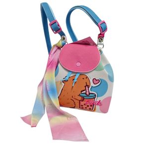 MM5061 MINI MOCHILA CAPIVARA COPO PÓA COLORIDO MM5061 MINI MOCHILA CAPIVARA COPO PÓA COLORIDO